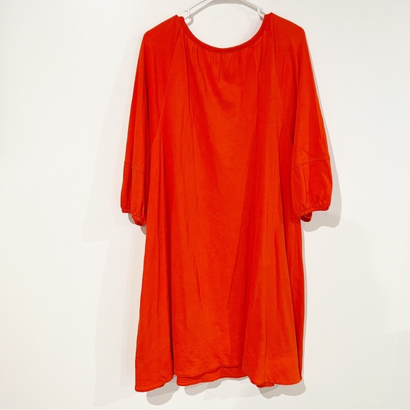 Anthropologie Anais Red Orange Balloon Sleeve
Peasant Shift Tunic Dress Size XL - Picture 4 of 9